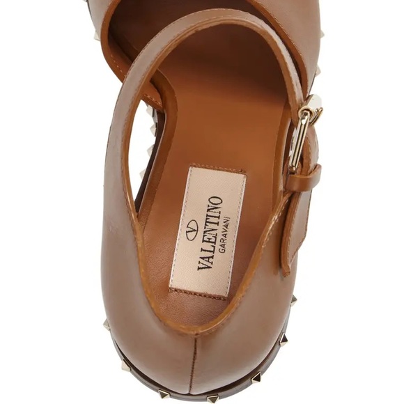 SOLD VALENTINO Soul Rockstud Sandal brown - Picture 5 of 13